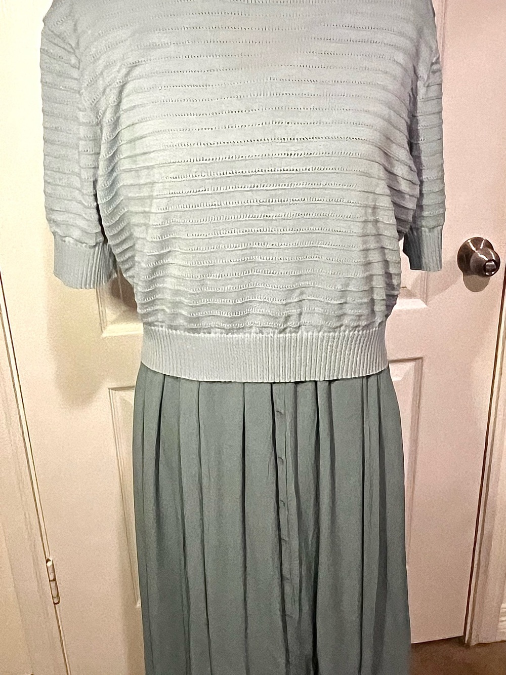 Short sleeve sweater cottage core country